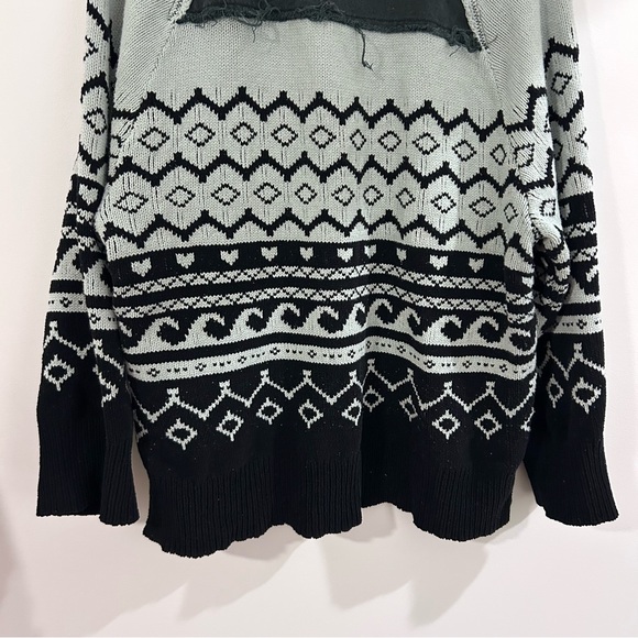 Free People Sweater Jacket Size Medium Black - Picture 7 of 11